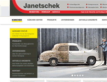 Tablet Screenshot of janetschek-gmbh.de